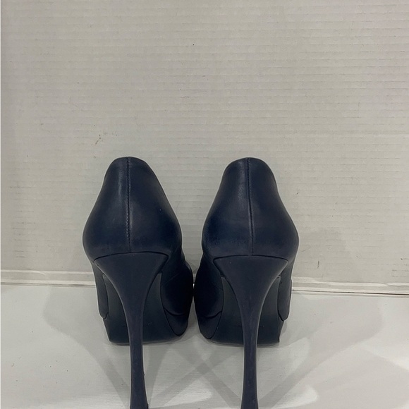 Yves Saint Laurent shoes  Navy Blue Platform Stiletto Heels pumps 39 - Picture 2 of 10